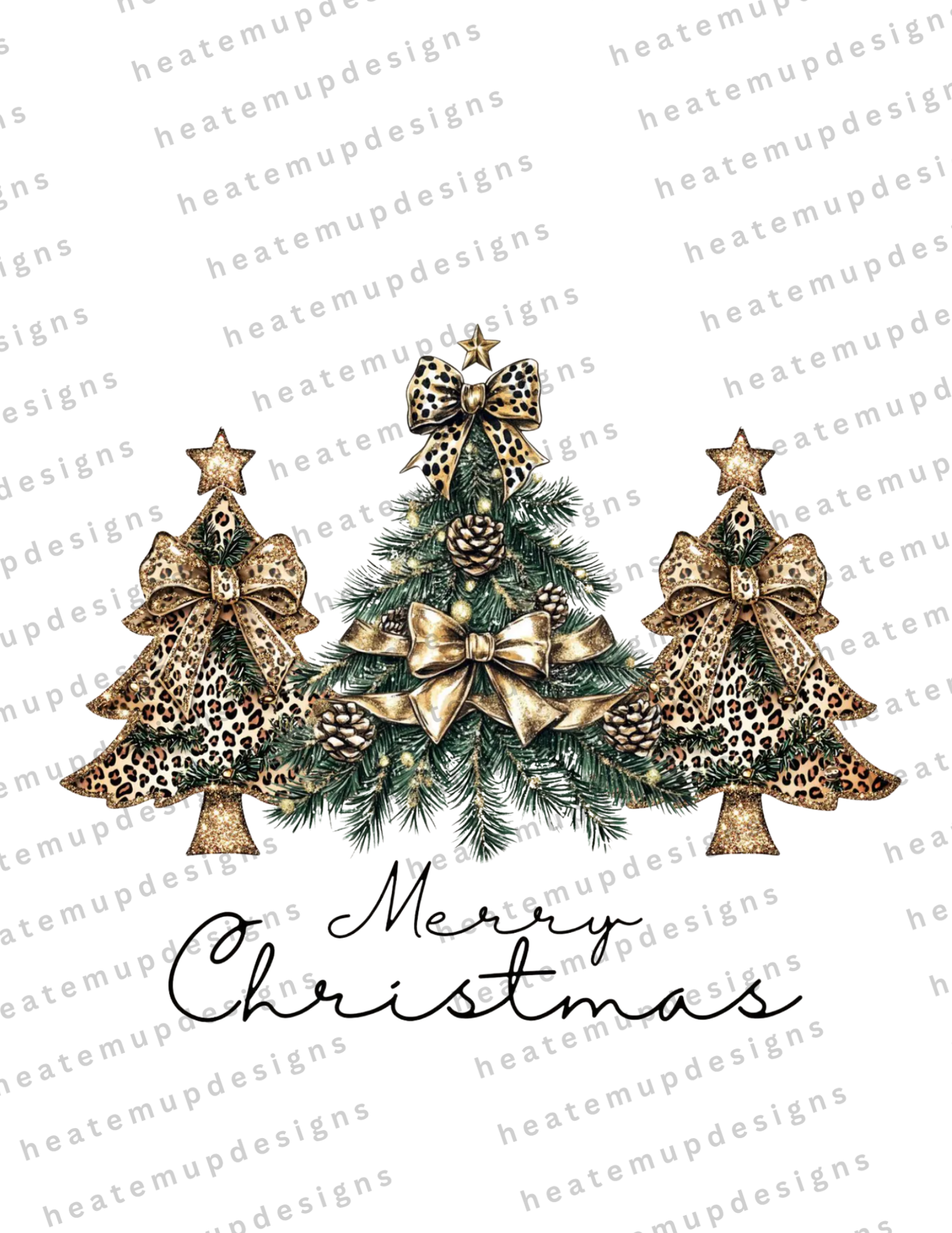 Build Online - Merry Christmas Cheetah Trees