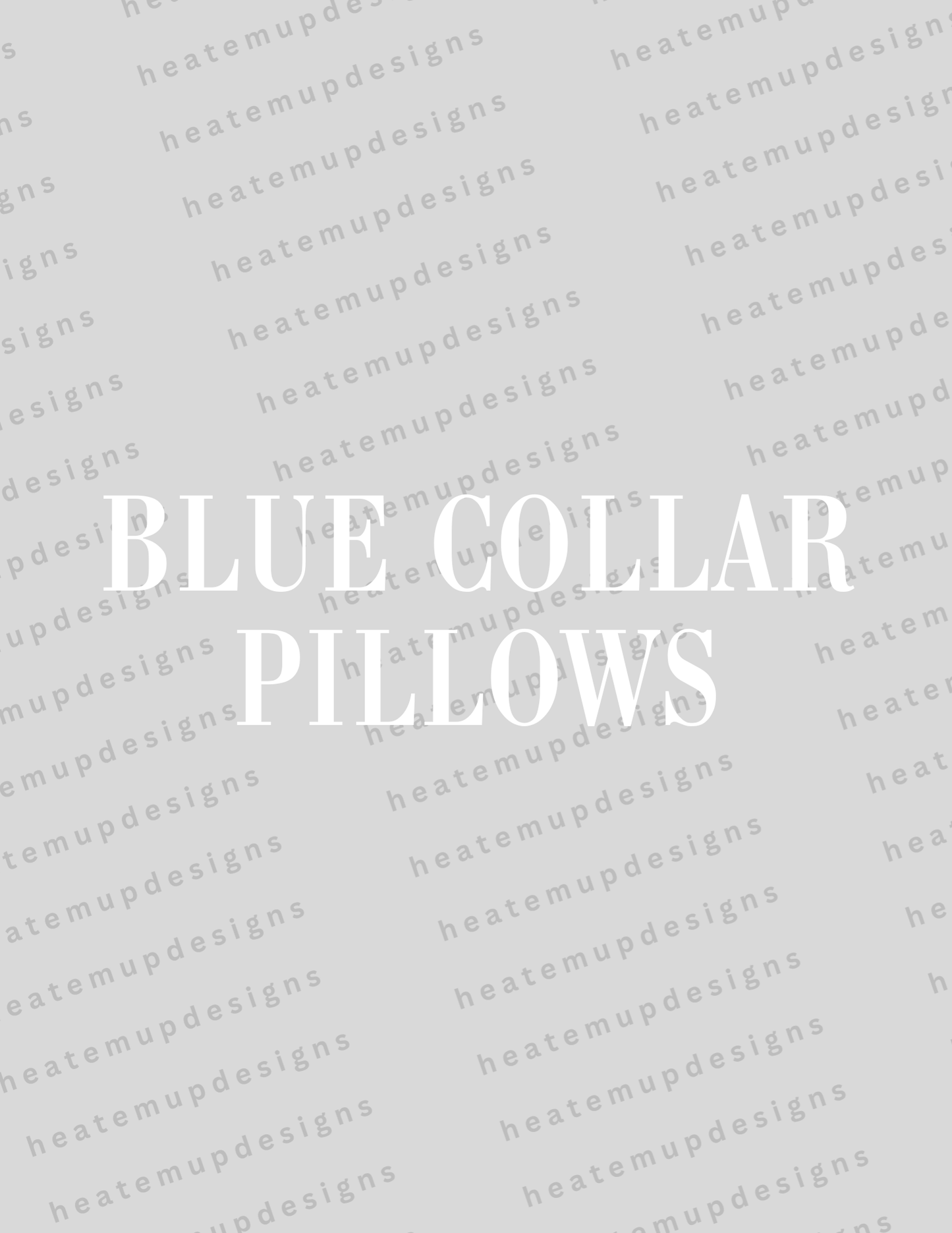 Build Online - Blue Collar Pillows