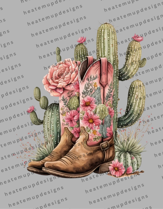 Build Online - Floral Cowboy Boots