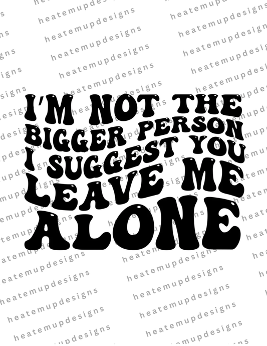 Build Online - Not the bigger person