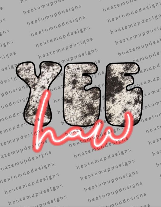 Build Online - YEE HAW Cowprint Neon
